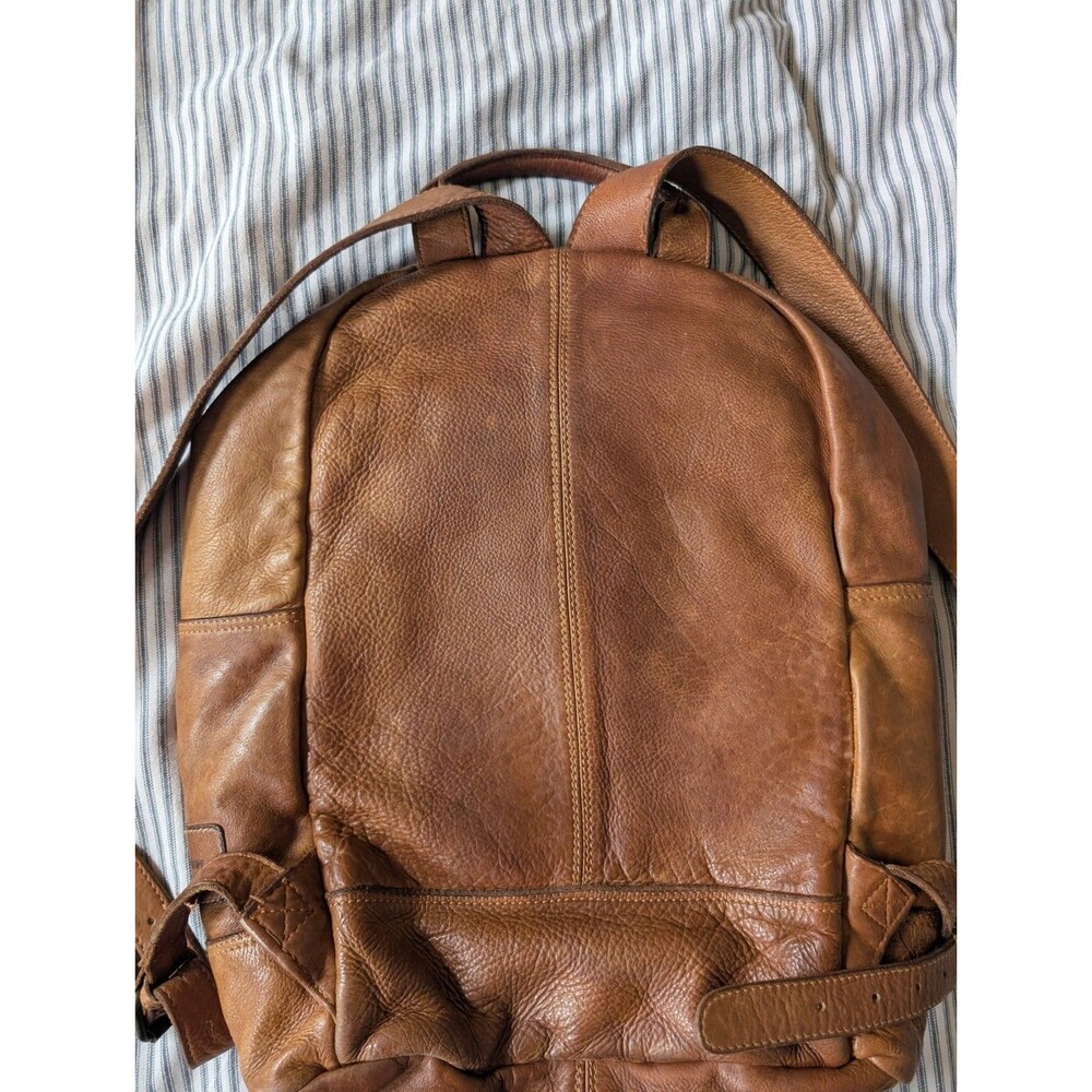 Trades Of Hope Journey Backpack Brown Leather Fair Trade Ethically Made - Picture 13 of 16
